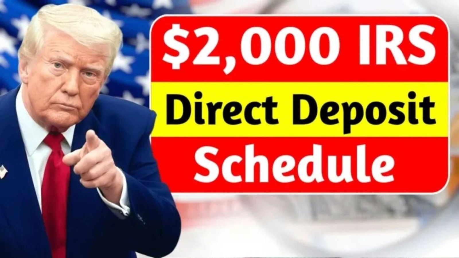 IRS Schedules $2,000 Direct Deposit